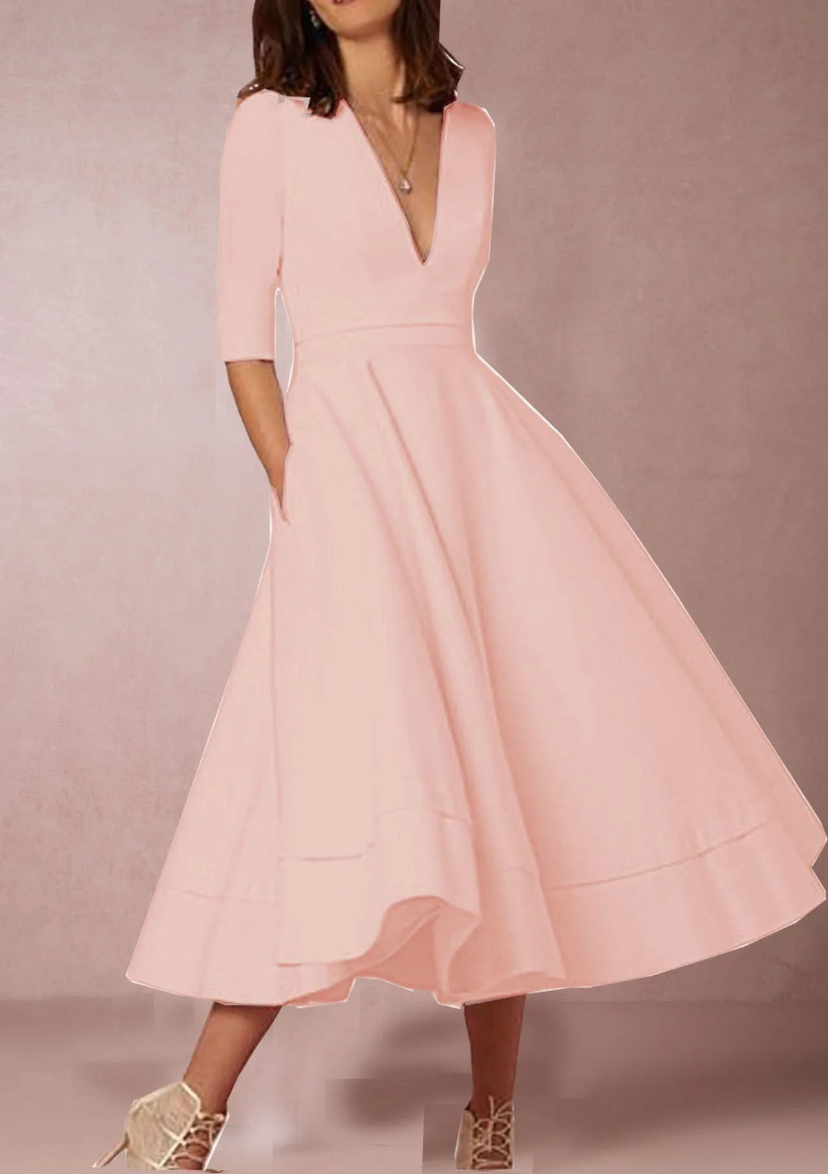 Lani Elegant & Retro-Inspired Midi Dress