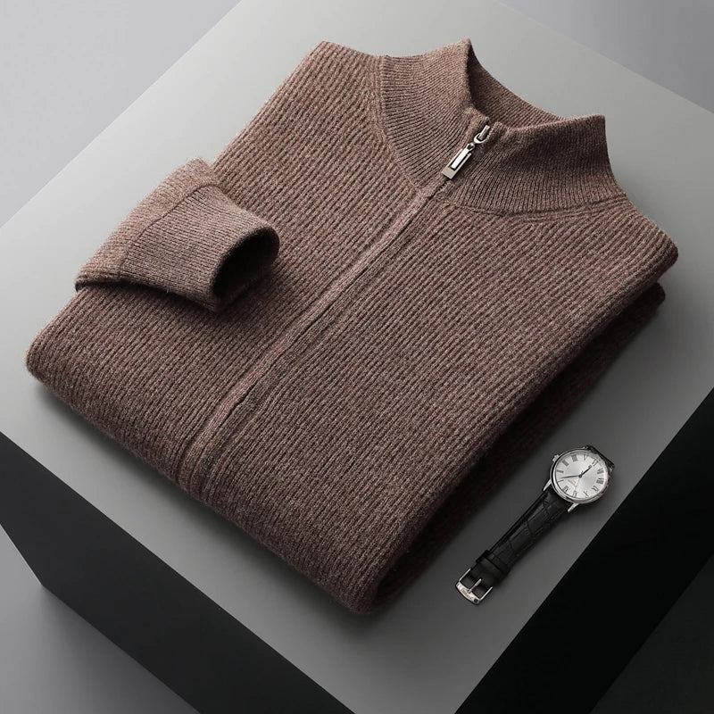 Valen Cashmere Zip Knit