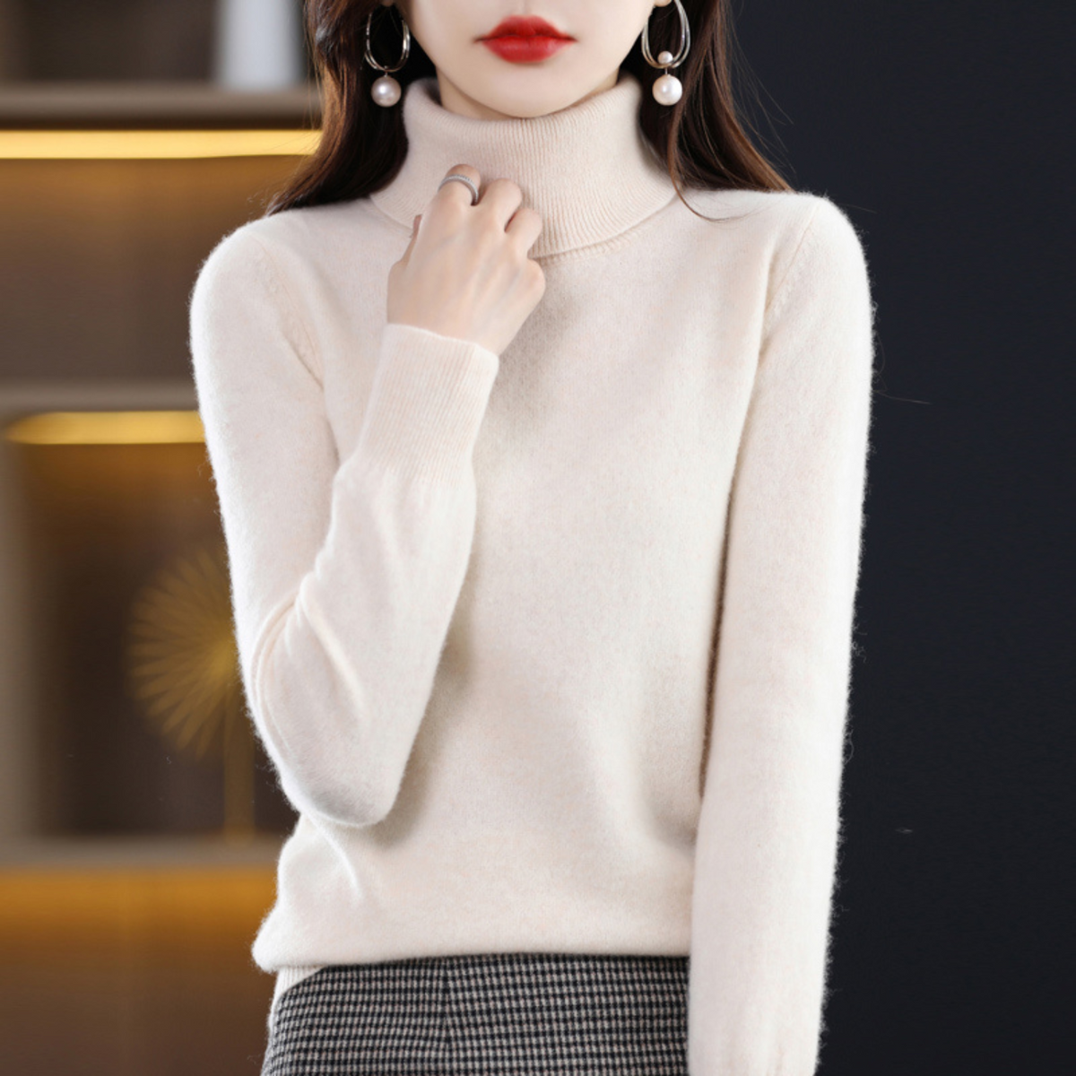 Elena Cashmere Turtleneck