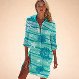 Turquoise Ombré Tie-Dye