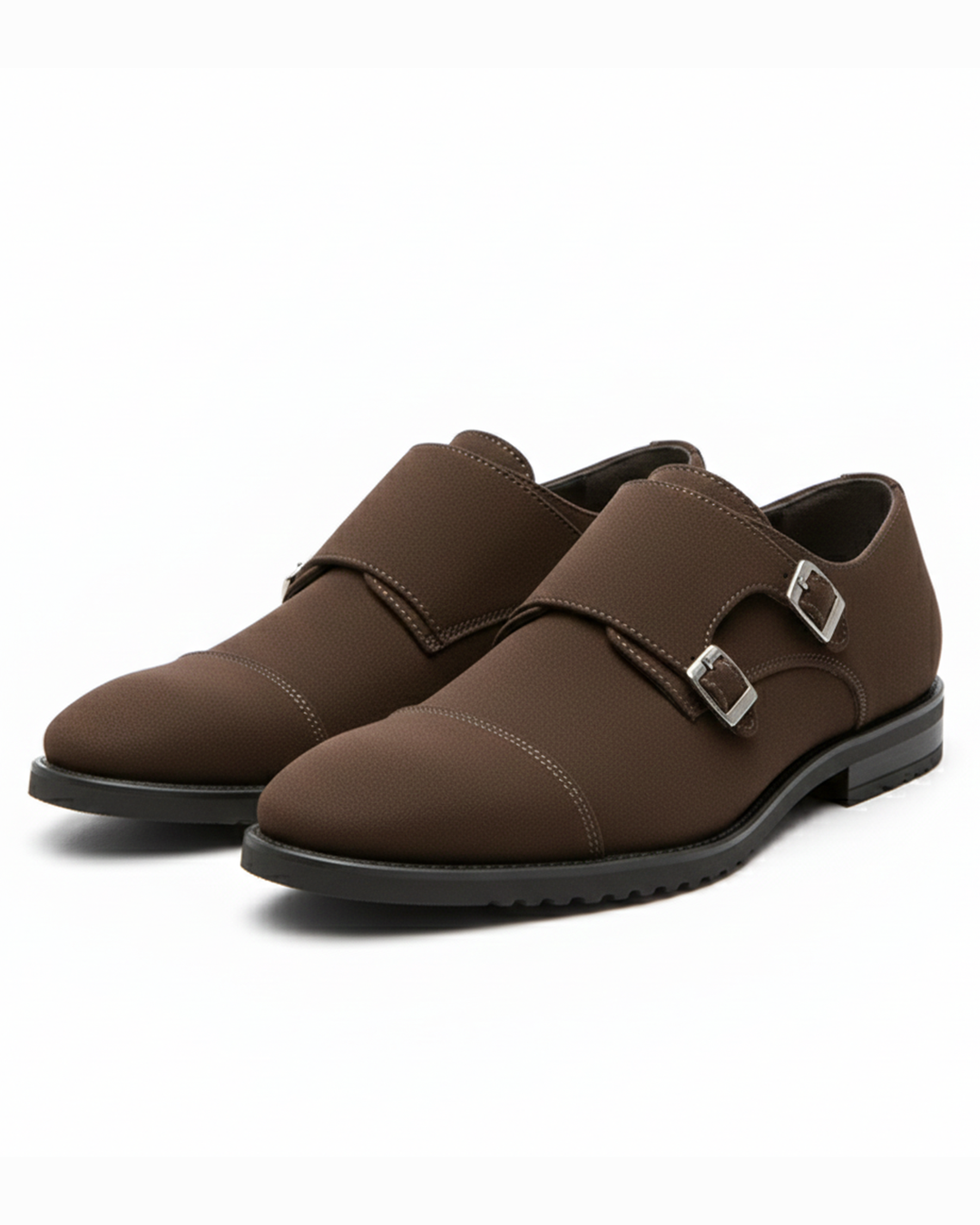 The Duke Suede Monk Strap Shoe