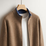 Bordeaux Merino Zip Jacket