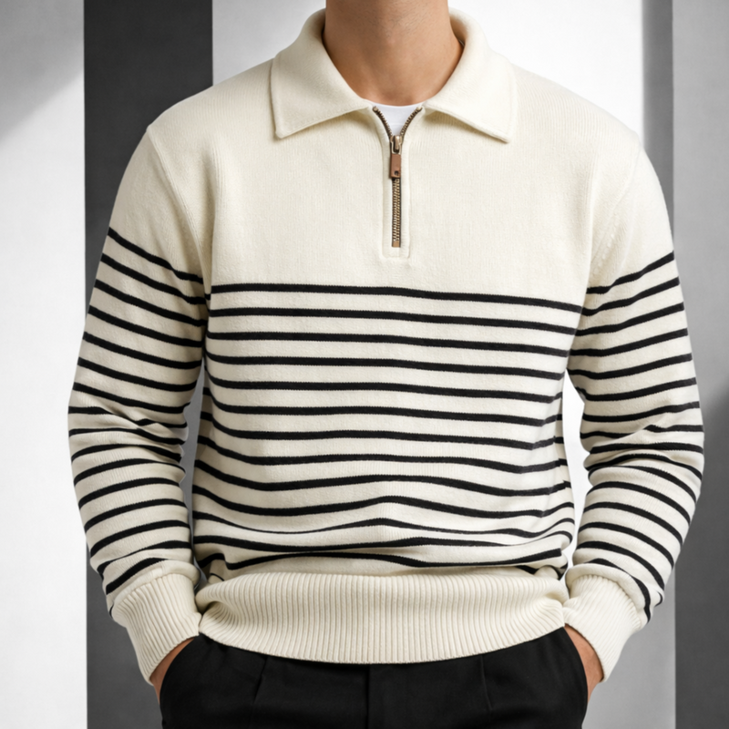 Westbridge Striped Quarter Zip