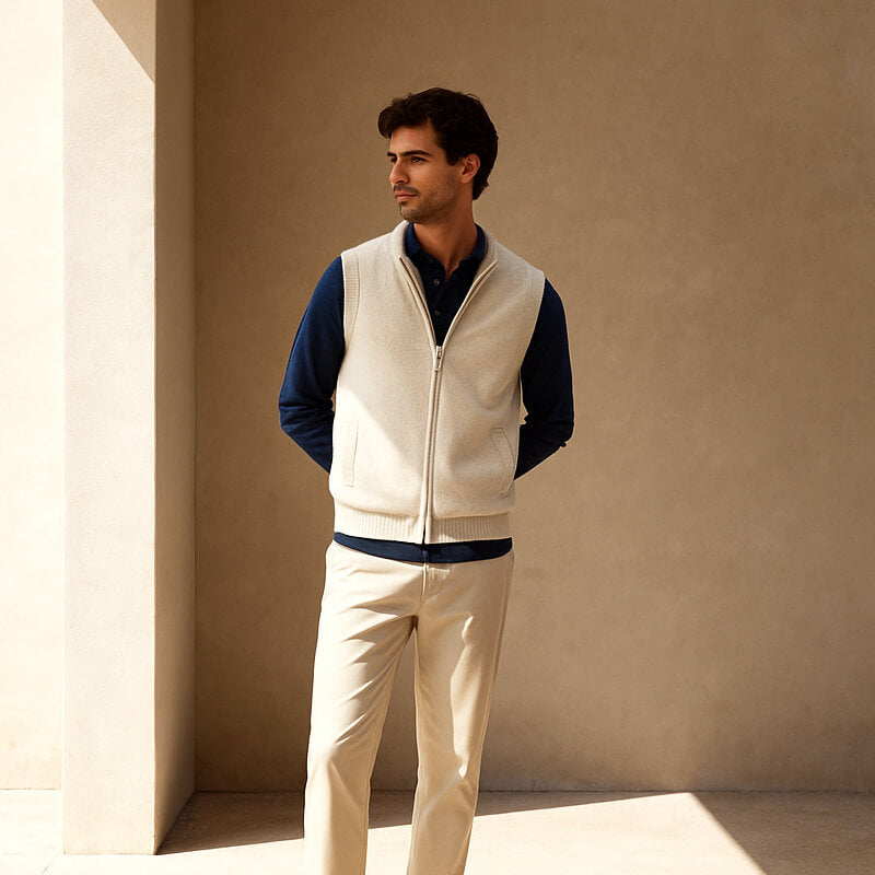 Harrington Cashmere Zip Vest