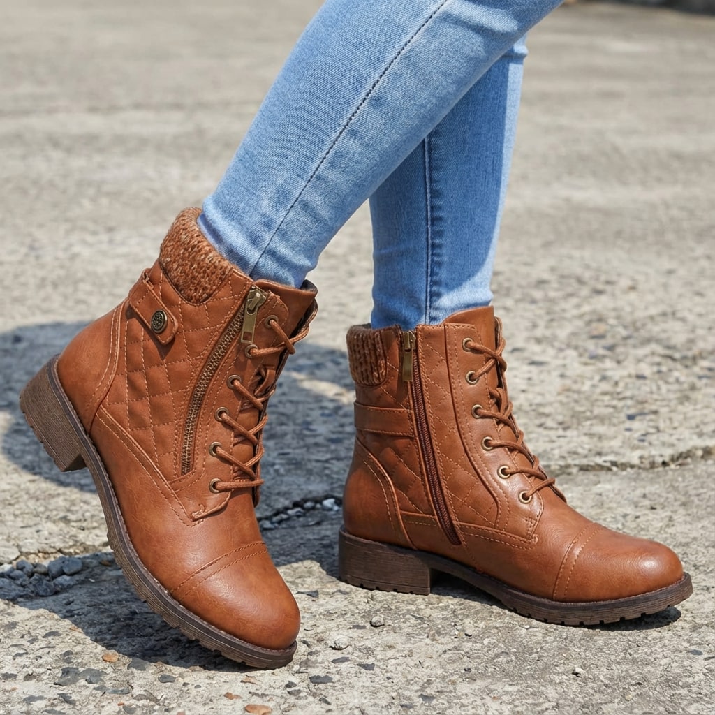Valencia Women's Leather Ankle Boots