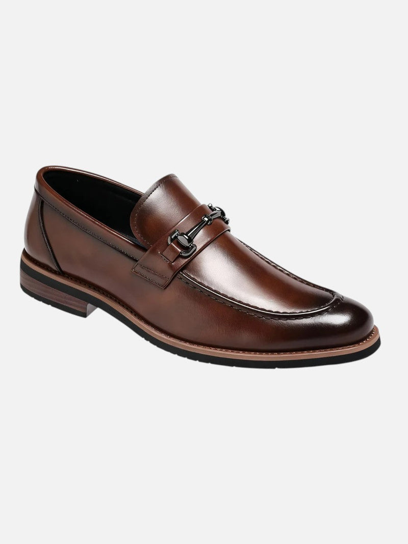 Men’s Leather Loafers - Polished Slip-On Dress Shoes