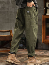 Men's Vintage-Inspired Casual Utility Pants