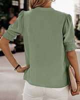 Roselle Vibrant Puff Sleeve Blouse