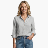 Luneria Relaxed Fit Button-Down Women's Shirt