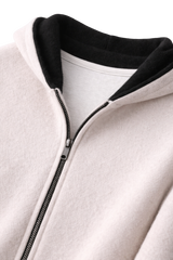 Valerio Maison Wool Reversible Zip Hoodie