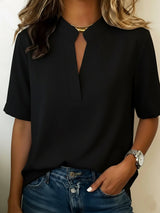 Elowen Elegant V-Neck Blouse