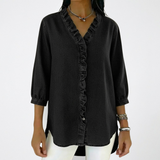 Elena Elegant Ruffle Blouse