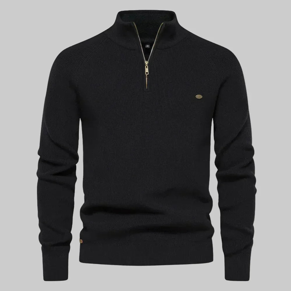 Harrington Half-Zip Knit Sweater