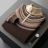 Evan Cashmere Half-Zip Sweater