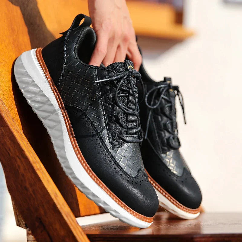 Oxford Ridge Leather Sneakers