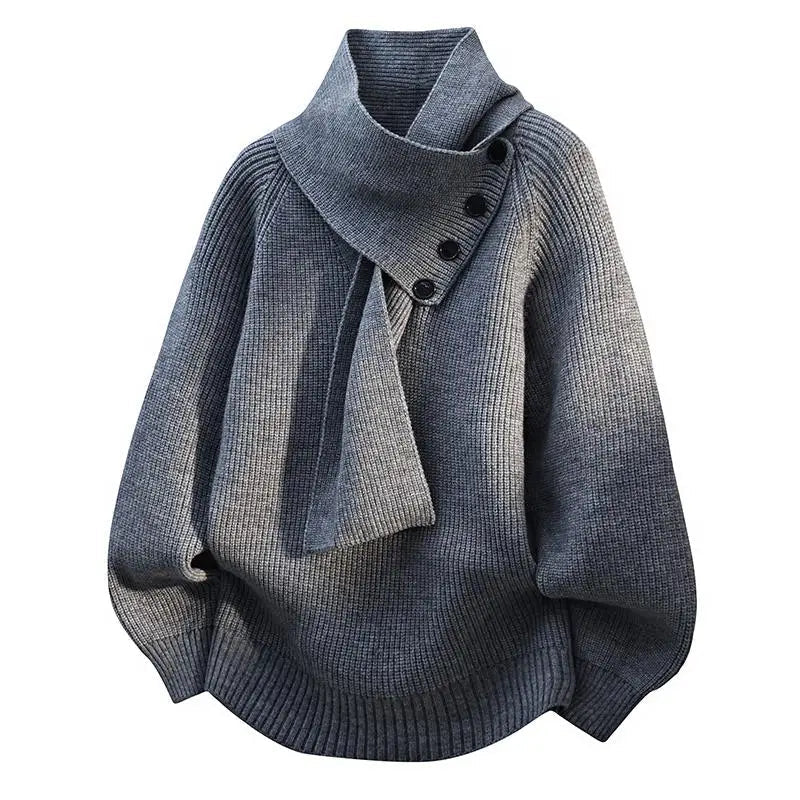 Aurelia Scarf-Neck Knit