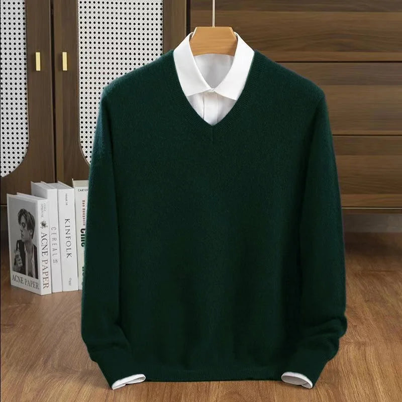 Milan Cashmere V-Neck Sweater
