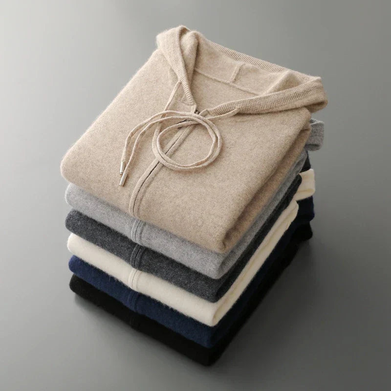 Harrow Cashmere Zip Hoodie