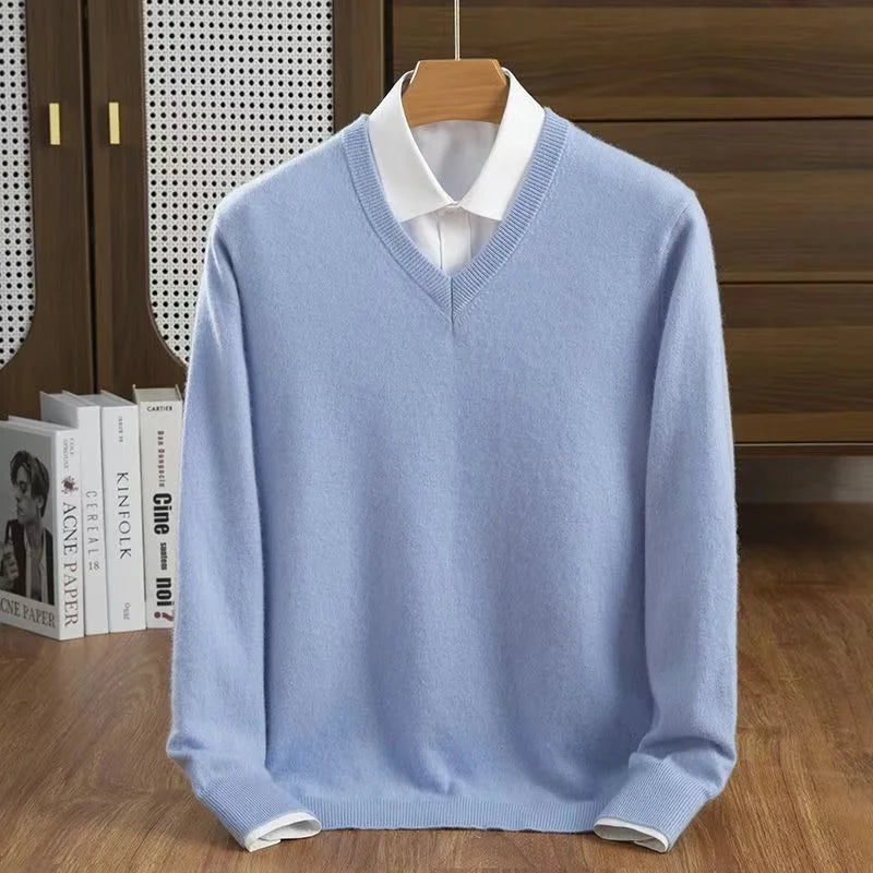 Milan Cashmere V-Neck Sweater