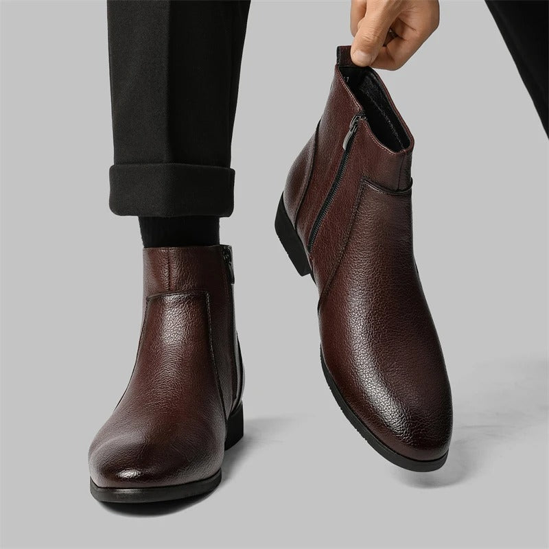 Mercer Zip Leather Boots