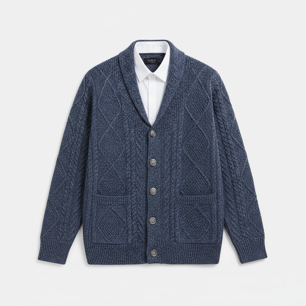 The Mason Knitted Wool Cardigan