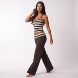 Maeve Women's Striped Co-Ord Set - Sleeveless Top & Wide-Leg Trousers