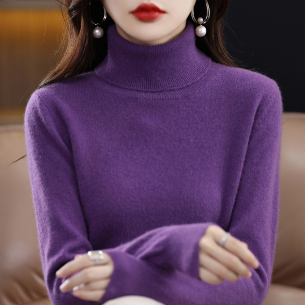 Elena Cashmere Turtleneck