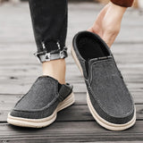 Denim Mule Slip-Ons