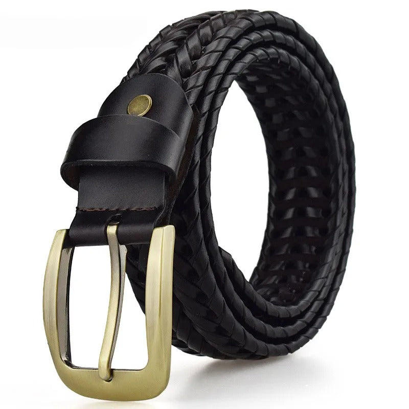 Braxton Braided Leather Belt