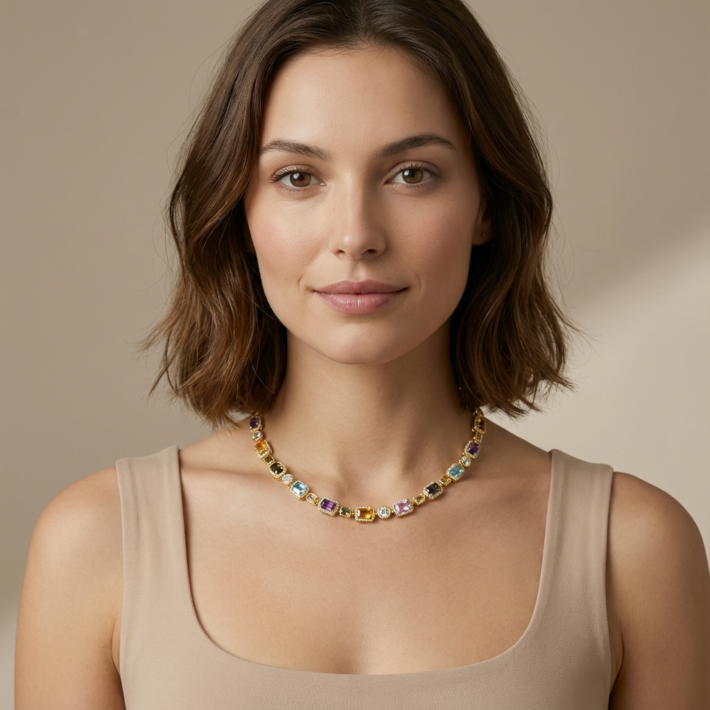 Everley Gemstone Necklace