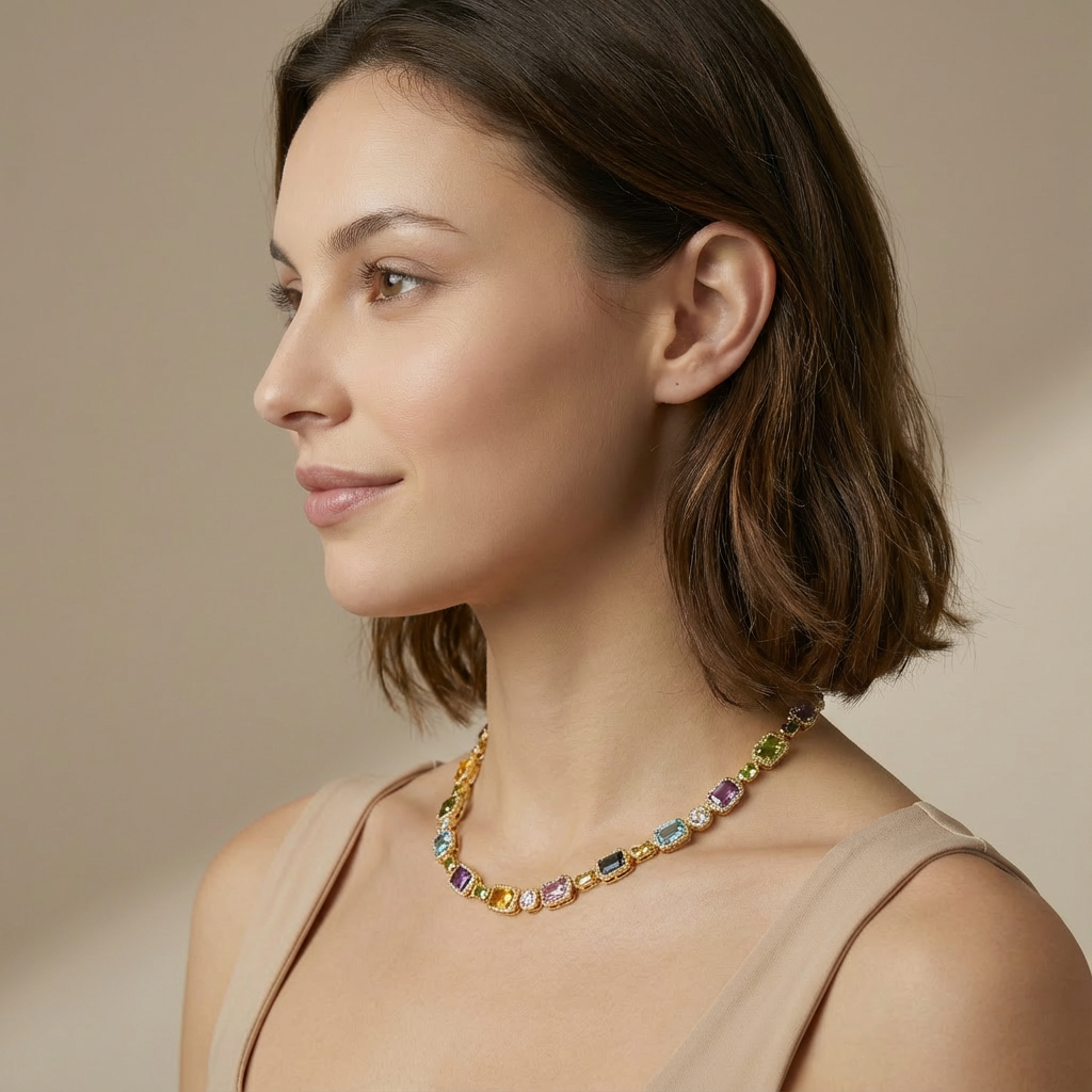 Everley Gemstone Necklace