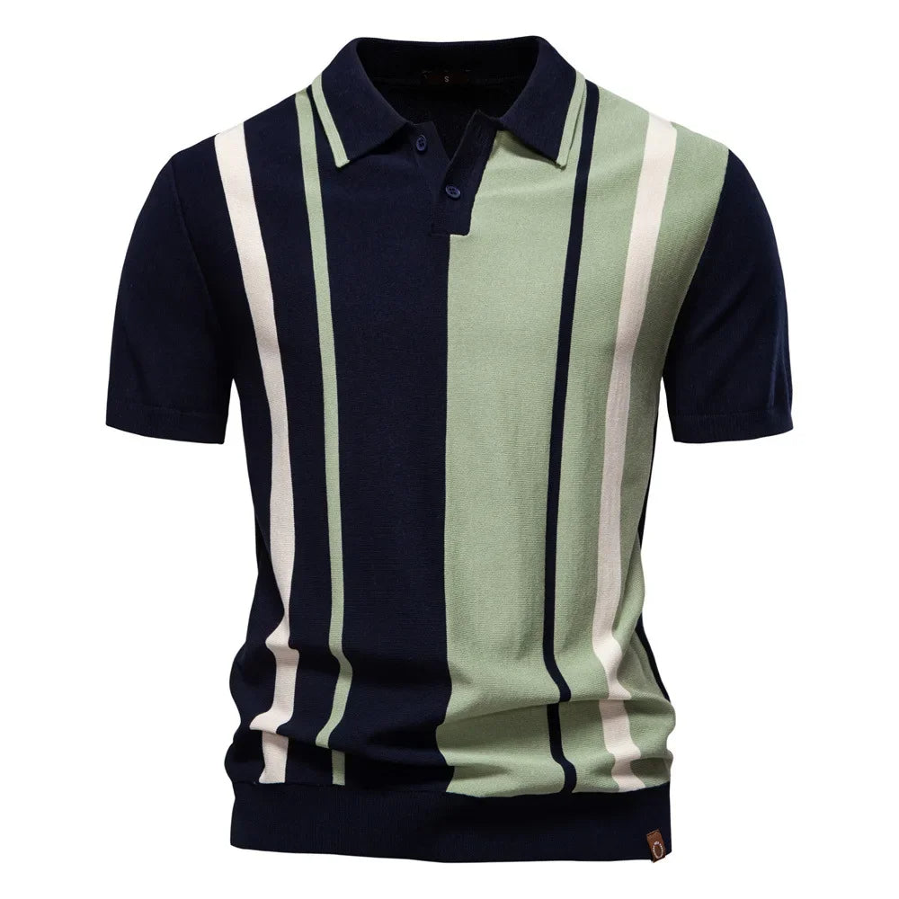 Marzio Contrast Knit Polo